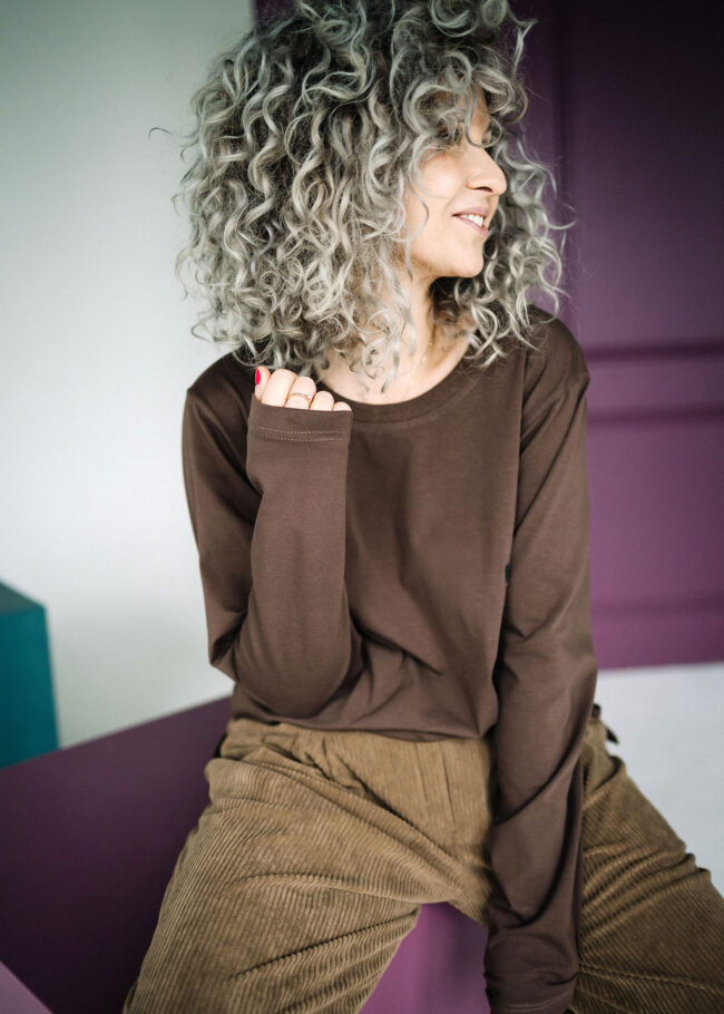 Longsleeve Maja brown - obrazek 6