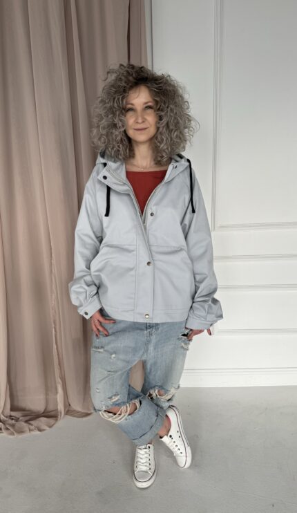 Short Jacket jasnoszara