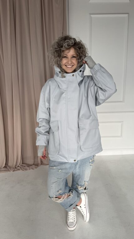 Loose Jacket jasnoszara